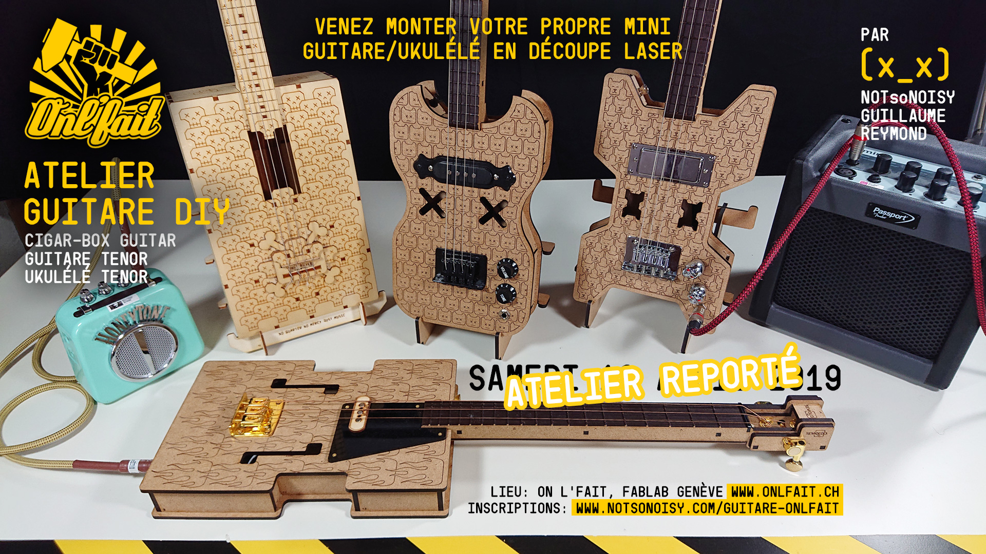 Atelier OnL'Fait guitare/ukulélé DIY