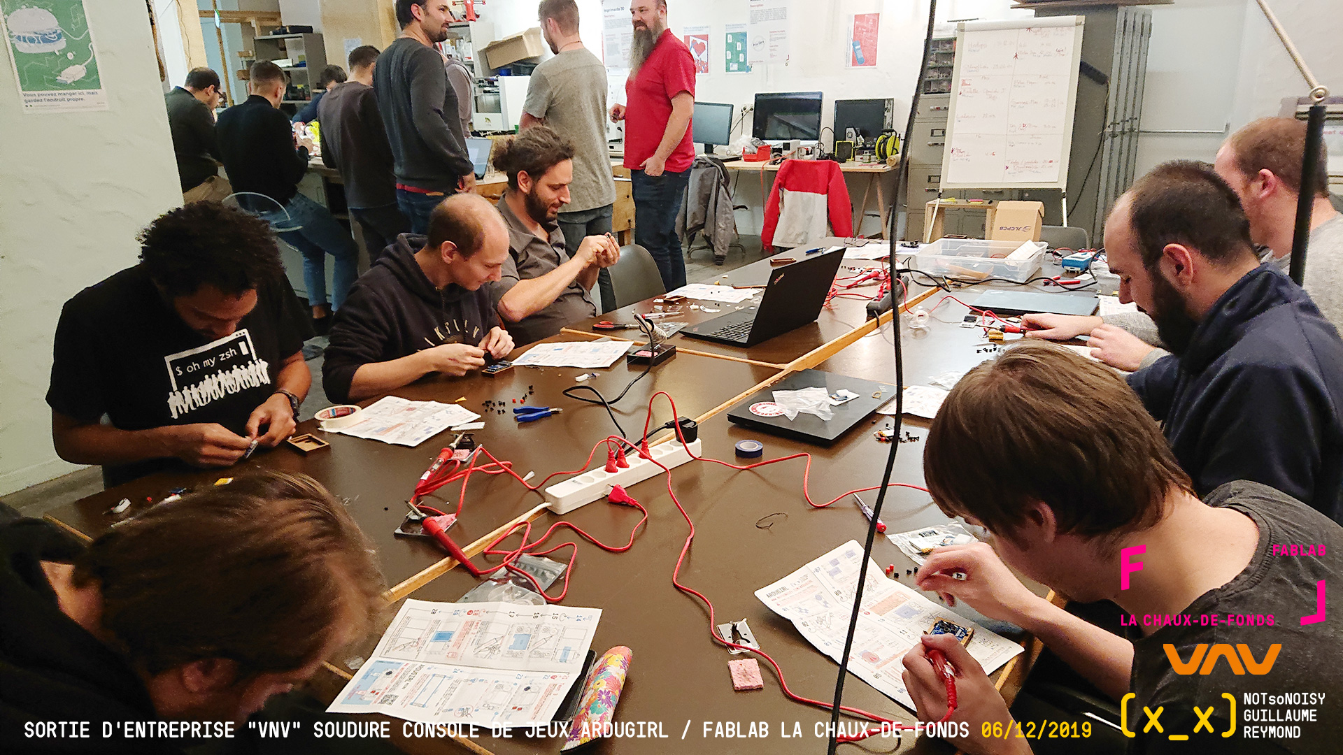 Sortie d'entreprise au Fablab La Chaux-de-Fonds