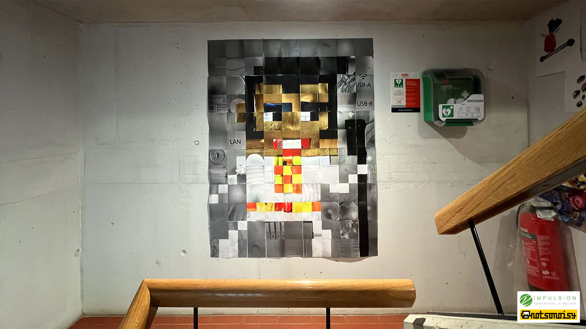 Mosaïque Elvis en photos-pixels