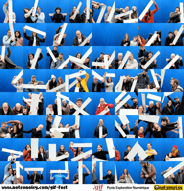 GIF participatif capté le 22.11.2025 avec les visiteur•euses du GIFfest