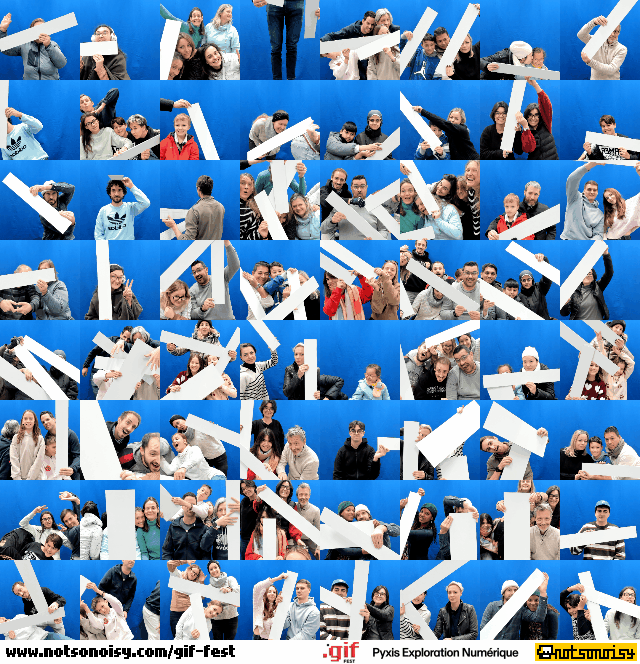 GIF participatif capté le 23.11.2025 avec les visiteur•euses du GIFfest