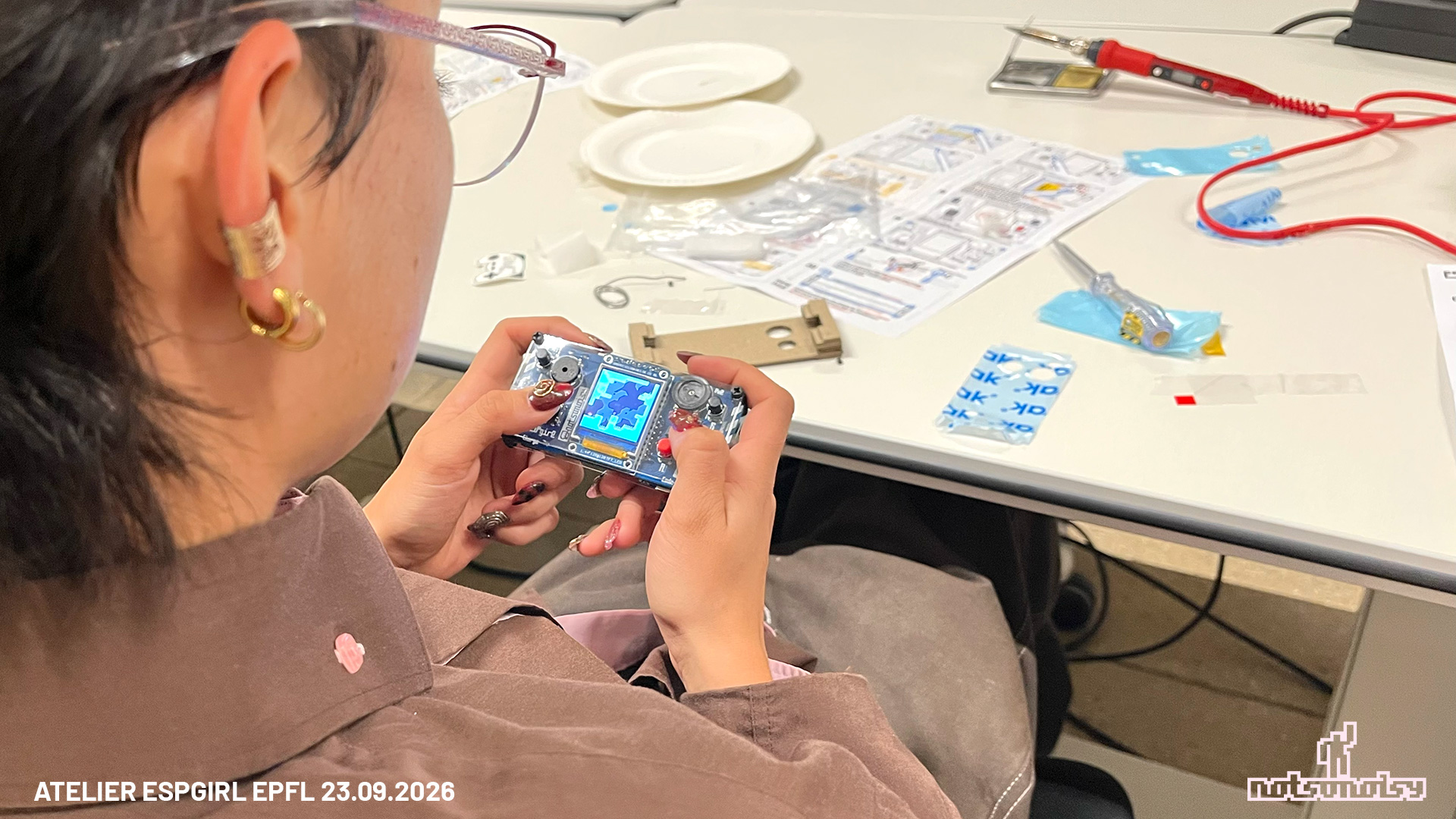 atelier ESPgirl à l'epfl