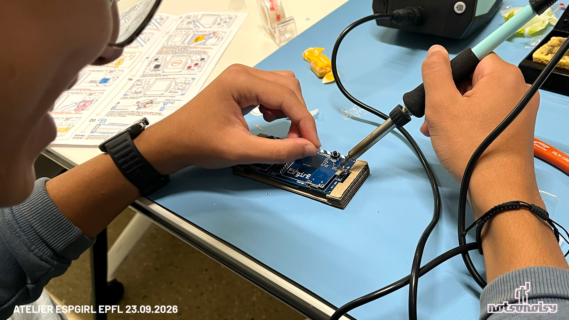 atelier ESPgirl à l'epfl